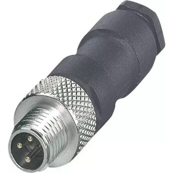 Phoenix Contact SACC-M 8MS-4CON-M-SW conector macho M8 conector ensamblable, conexión por tornillo, apantallado, IP67, 4 polos, Pg7 1501265