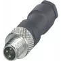 Phoenix Contact SACC-M 8MS-4CON-M-SW conector macho M8 conector ensamblable, conexión por tornillo, apantallado, IP67, 4 polos, Pg7 1501265