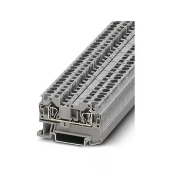 Borne de paso Phoenix Contact ST 4, conexión por resorte, 4 mm², gris, montaje en carril DIN, 800 V, 32 A