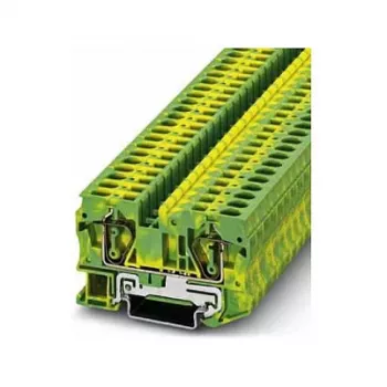 Phoenix Contact ST 6-PE Borne de conductor de protección, resorte de tracción, verde-amarillo, 6mm², carril DIN
