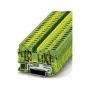 Phoenix Contact ST 6-PE Borne de conductor de protección, resorte de tracción, verde-amarillo, 6mm², carril DIN