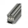 Phoenix Contact UK 5 Borne de paso, conexión por tornillo, 4 mm², 800 V, 32 A, gris, montaje en carril DIN, 2 conexiones, 1 potencial, aislamiento PA, UL 94 V0