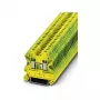 Phoenix Contact UT 2,5-PE Borne de tierra - verde-amarillo, conexión por tornillo, 2,5 mm², montaje en carril DIN
