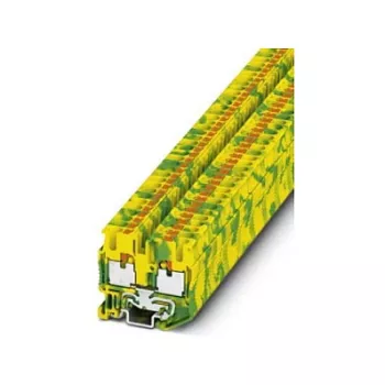 Phoenix MPT 2,5-PE Borne de tierra mini, push-in, 2,5 mm², verde-amarillo