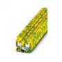Phoenix MPT 2,5-PE Borne de tierra mini, push-in, 2,5 mm², verde-amarillo