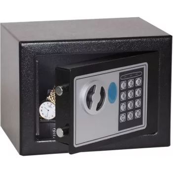 Phoenix Safe SS0721E Caja fuerte compacta antirrobo para Home Office, acero galvanizado