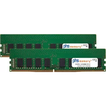 PHS-memory Kit 16GB (2x8GB) DDR4 ECC UDIMM 2400MHz PC4-19200E para Gigabyte GA-X150M-PRO ECC SP601783