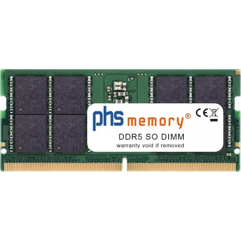 PHS-memory 48GB DDR5 SO-DIMM 5600MHz PC5-44800S Non-ECC Unbuffered CL46 2Rx8 memoria RAM para portátil Asus VivoBook D1502XA-BQ027 (SP621598)
