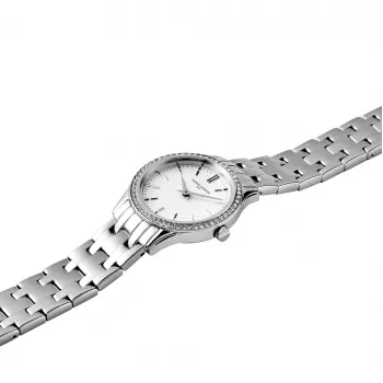 Reloj de cuarzo para mujer Pierre Cardin CF.0601.SJ - 30 mm acero inoxidable, esfera plateada