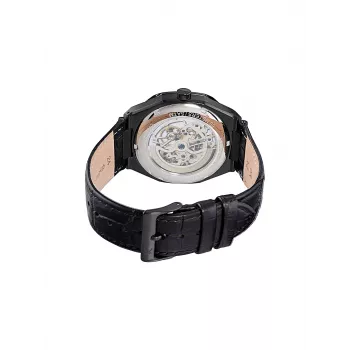 Pierre Cardin Reloj analógico de cuarzo de hombre CF.1002.LB.1 42mm esfera negra correa de piel