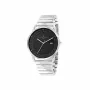 Pierre Cardin reloj hombre analógico de cuarzo CLC.6006 - Caja de acero inoxidable 43mm correa de piel negra