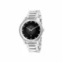Pierre Cardin Reloj de hombre cuarzo analógico CCP.5024 - Caja de acero inoxidable de 45mm, esfera negra, correa de piel negra