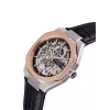 Pierre Cardin Reloj analógico de cuarzo para hombre CF.1002.LB.2 42mm acero inoxidable esfera negra correa de piel