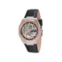 Pierre Cardin Reloj analógico de cuarzo para hombre CF.1002.LB.2 42mm acero inoxidable esfera negra correa de piel