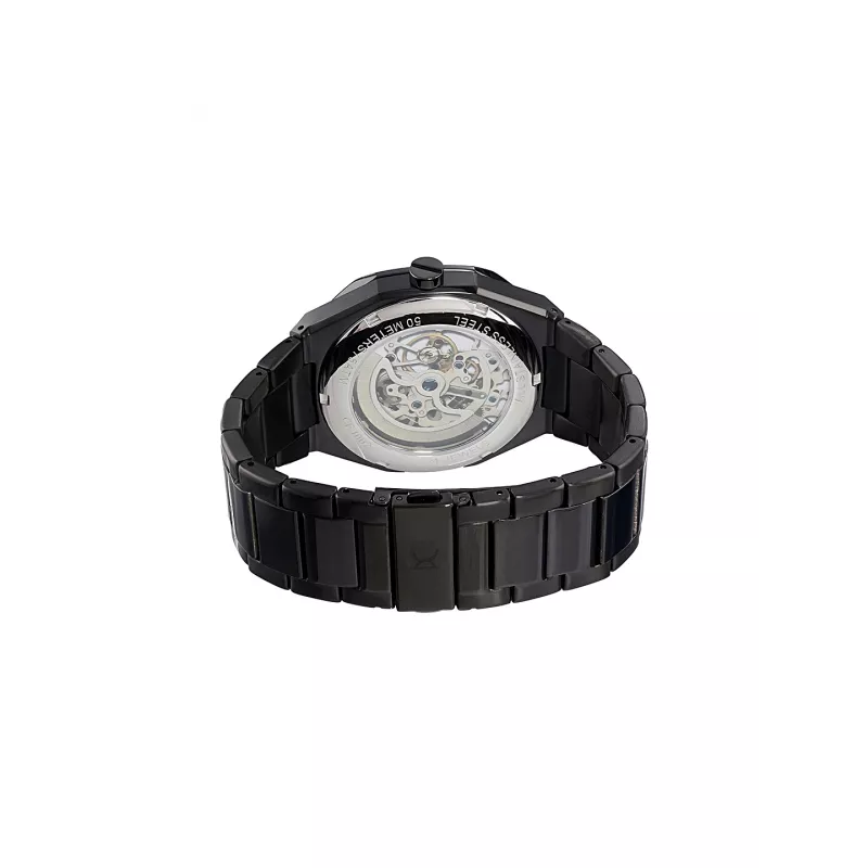 Pierre Cardin Reloj analógico de cuarzo hombre CF.1002.MB 42mm negro acero inoxidable malla milanesa