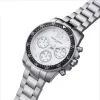 Pierre Cardin reloj de hombre analógico de cuarzo CNI.0012 40mm caja de acero inoxidable correa de piel negra