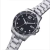 Pierre Cardin Reloj de hombre cuarzo analógico CNI.0026 40mm caja de acero inoxidable correa de piel negra