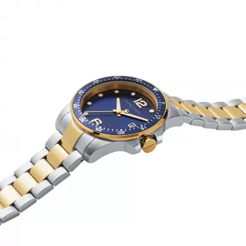 Pierre Cardin reloj hombre cuarzo CNI.0031 40mm caja de acero inoxidable esfera negra correa de piel