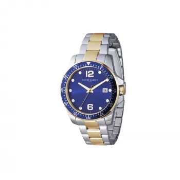 Pierre Cardin reloj hombre cuarzo CNI.0031 40mm caja de acero inoxidable esfera negra correa de piel