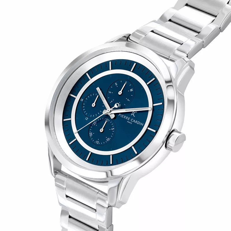 Pierre Cardin Reloj para hombre CCP.5013 45mm acero inoxidable cuarzo analógico