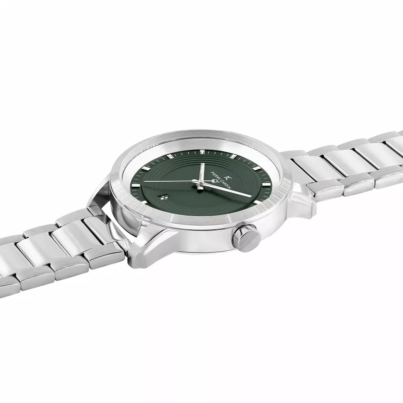 Pierre Cardin Reloj de hombre CCP.5028 (45 mm) caja de acero inoxidable esfera negra correa de piel