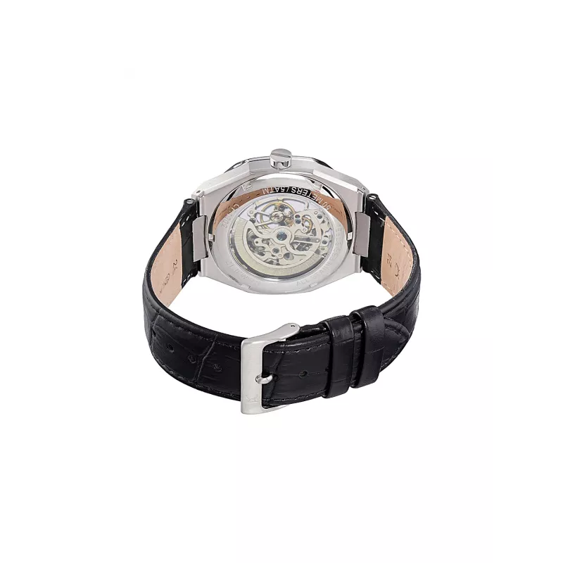 Pierre Cardin Reloj de hombre CF.1002.LB.4 42mm acero inoxidable cuarzo analógico esfera negra correa de piel