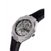 Pierre Cardin Reloj de hombre CF.1002.LB.4 42mm acero inoxidable cuarzo analógico esfera negra correa de piel
