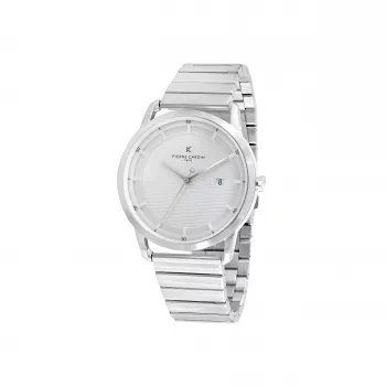 Pierre Cardin Reloj hombre CLC.6001 43mm acero inoxidable cuarzo analógico esfera negra correa de piel