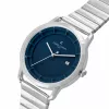 Reloj de hombre Pierre Cardin CLC.6005 43mm acero inoxidable cuarzo analógico esfera negra correa de piel