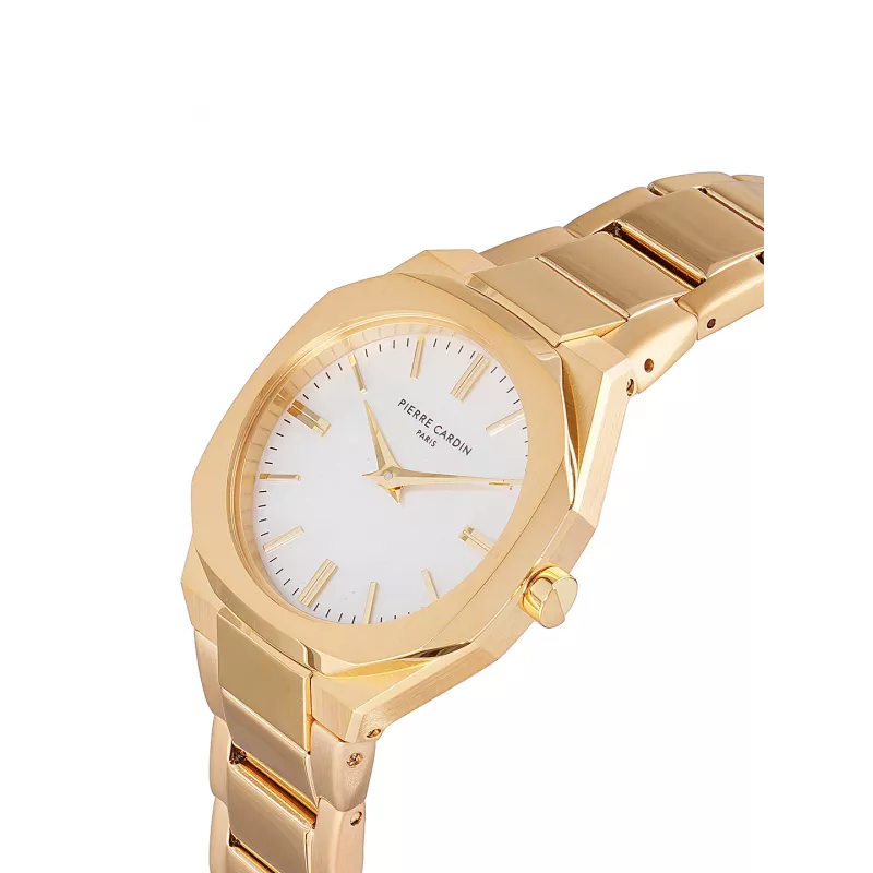 Pierre Cardin reloj de mujer analógico de cuarzo CF.1008.MG.1 32mm brazalete de malla milanesa de acero inoxidable plateado
