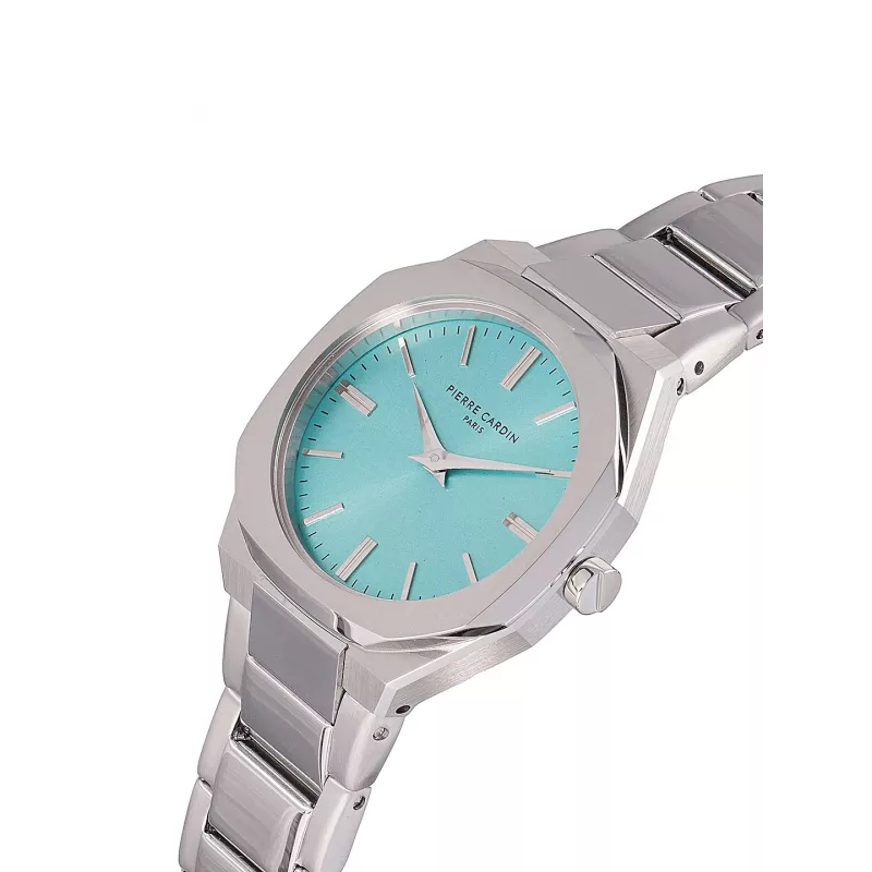 Pierre Cardin Reloj mujer CF.1008.MS.1 cuarzo analógico 32mm correa de malla de acero inoxidable plateada