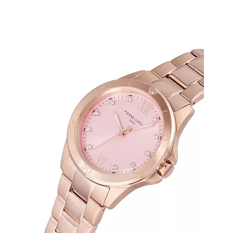 Pierre Cardin Reloj de mujer CF.1009.MR.1 Cuarzo analógico 34mm Acero inoxidable oro rosa