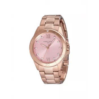 Pierre Cardin Reloj de mujer CF.1009.MR.1 Cuarzo analógico 34mm Acero inoxidable oro rosa