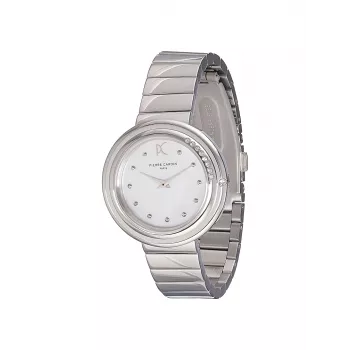 Pierre Cardin reloj de mujer analógico de cuarzo CF.1010.MS.1 32mm brazalete de malla milanesa de acero inoxidable plateado