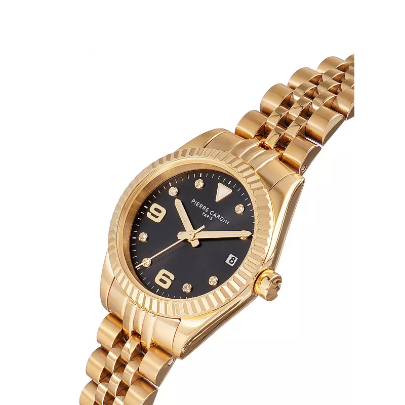 Pierre Cardin Reloj de mujer CF.1012.MG.1 cuarzo analógico 28mm dorado acero inoxidable