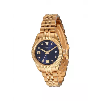 Reloj Pierre Cardin mujer CF.1012.MG.3 cuarzo analógico 28mm malla de acero inoxidable oro rosa