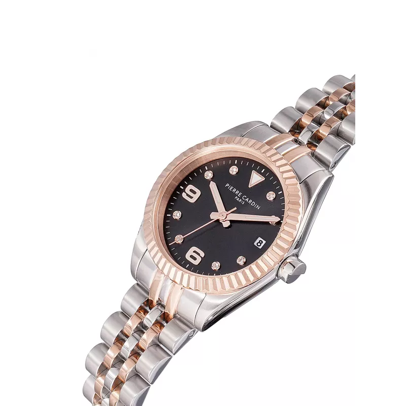Reloj Pierre Cardin mujer Montmartre cuarzo analógico CF.1012.MU.1 - 28mm plata malla de acero inoxidable