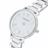 Pierre Cardin reloj de mujer analógico de cuarzo CBC.5002 32mm caja de acero inoxidable esfera blanca correa de piel negra