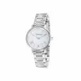 Pierre Cardin reloj de mujer analógico de cuarzo CBC.5002 32mm caja de acero inoxidable esfera blanca correa de piel negra