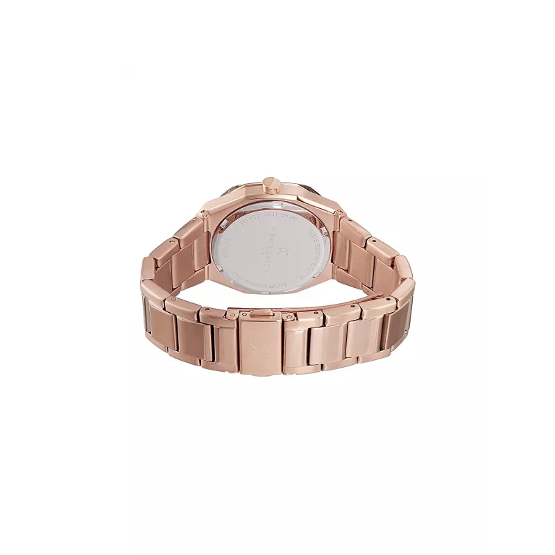 Reloj analógico de cuarzo de mujer Pierre Cardin CF.1008.MR 32mm malla de acero inoxidable color oro rosa