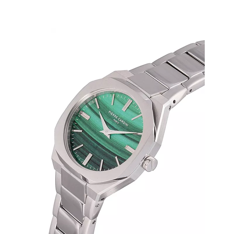 Pierre Cardin reloj de mujer analógico de cuarzo CF.1008.MS.3 32mm acero inoxidable plateado brazalete de malla milanesa