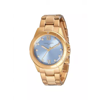 Pierre Cardin Reloj de mujer de cuarzo analógico CF.1009.MG.2 - 34mm Correa de malla de acero inoxidable tono oro