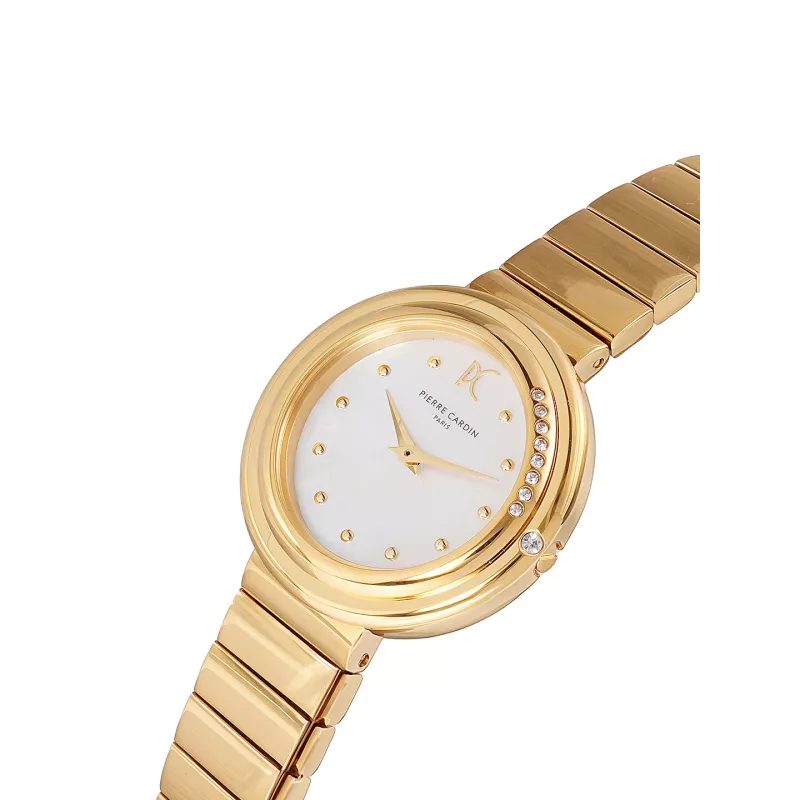 Pierre Cardin Reloj mujer de cuarzo analógico CF.1010.MG.2 - 32mm Acero inoxidable Esfera plateada