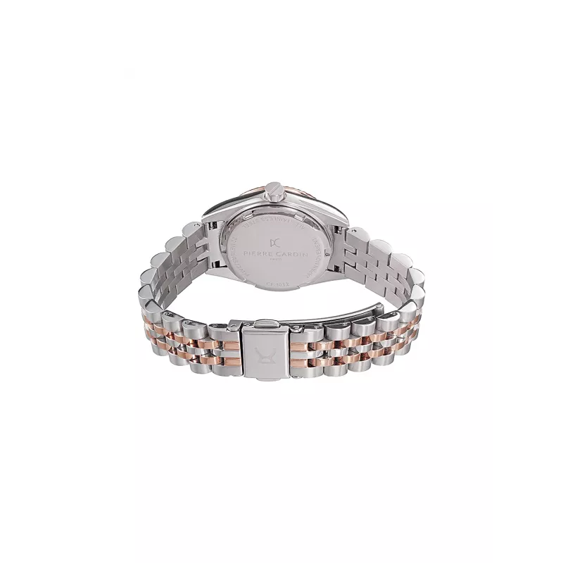 Pierre Cardin Reloj analógico de cuarzo de mujer CF.1012.MU.2 - 28mm oro rosa acero inoxidable correa milanesa