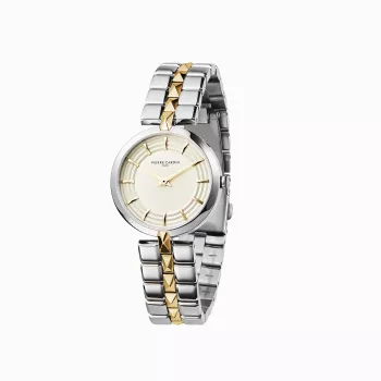 Pierre Cardin Reloj de cuarzo para mujer CF.0707.SU.G 32mm plata acero inoxidable correa milanesa