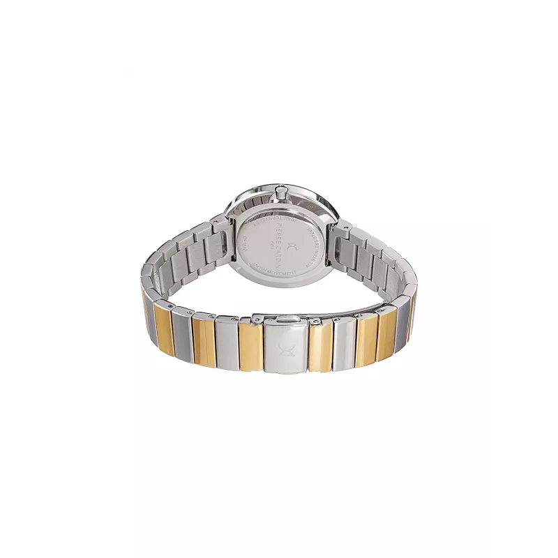 Pierre Cardin Reloj de mujer CF.1010.MU 32mm cuarzo analógico esfera plateada correa de piel marrón