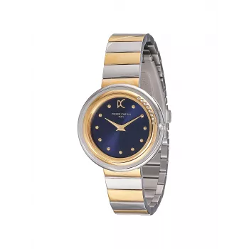 Pierre Cardin Reloj de mujer CF.1010.MU 32mm cuarzo analógico esfera plateada correa de piel marrón