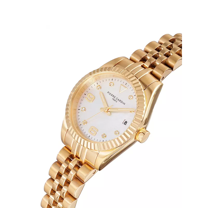 Pierre Cardin Reloj de mujer CF.1012.MG 28mm Acero inoxidable oro rosa malla