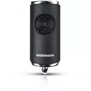 Mando a distancia Pilot Hormann HSE 4 868MHz BiSecure (negro, mate, botones cromados)