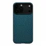 PITAKA funda MagSafe ultrafina para iPhone 17 Pro negro/azul Twill